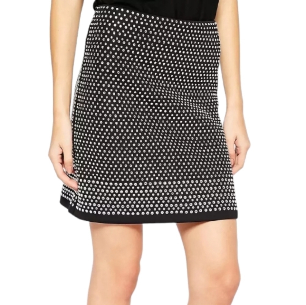 French Connection Diamond Rock Jersey Mini Skirt - Size 8